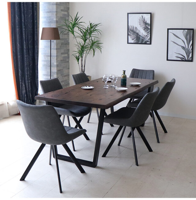 ダイニングセット7P,ソリッド,ウォールナット,6人用