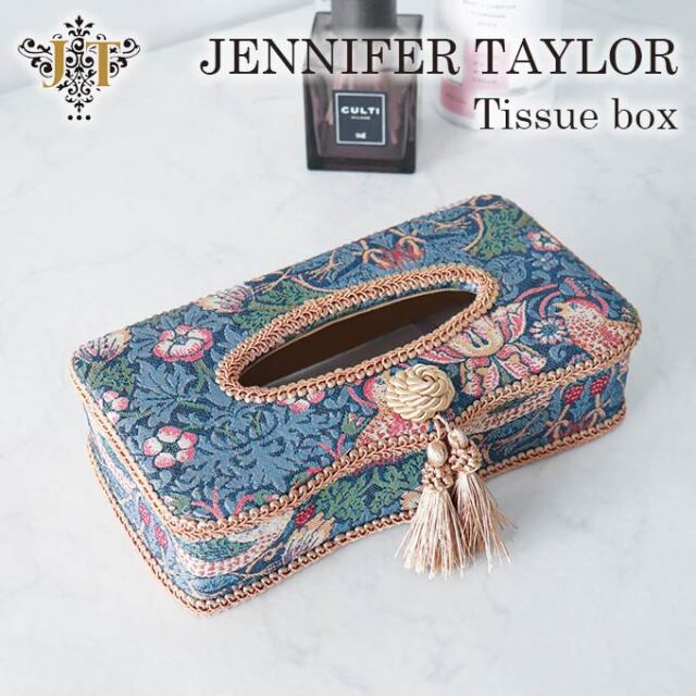 ジェニファーテイラー,ティッシュボックス,イチゴ泥棒