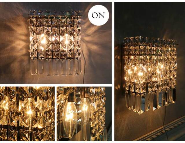 クリスタルウォールランプ TUSU 2灯｜おしゃれインテリア 照明通販 Y  