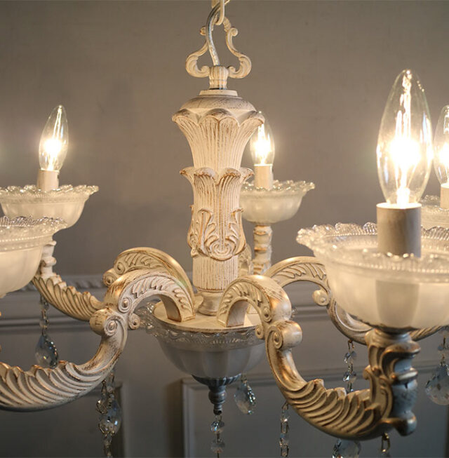 クラシックシャンデリア 5灯 ゴールド