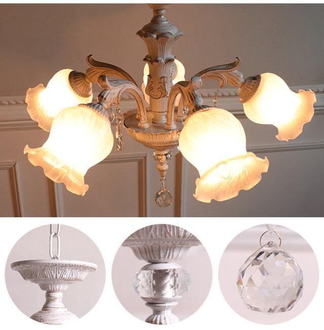 全2色】クラシカルシャンデリア グレースII 5灯｜おしゃれインテリア  