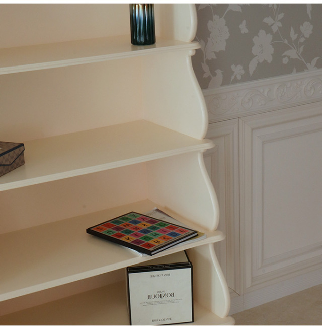 オープン棚,壁面収納,おしゃれ,白家具,姫系,ロココ調