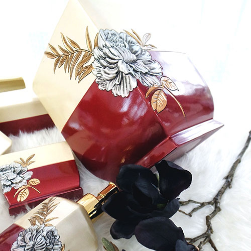 バスルームセット6P(RD) ｜直輸入インテリア｜おしゃれインテリア 家具