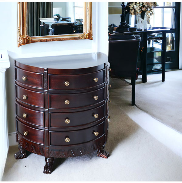 ハーフムーンチェスト｜英国調 アンティーク調｜おしゃれインテリア