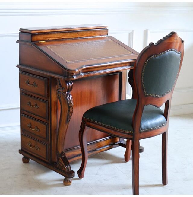 ライティングビューロー(ライティングデスク) 幅75cm｜高級マホガニー  