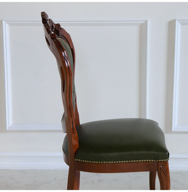 ダイニングチェア,イタリア製,本革,レザー,グリーン