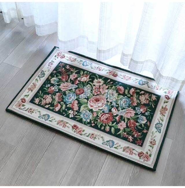 ラグ,ラグマット,90×60cm,ローズ,ミックス