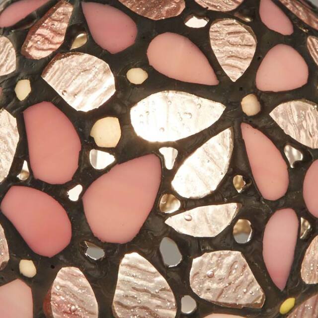 ステンドランプ,照明,吊型,ハナハナ,ピンク