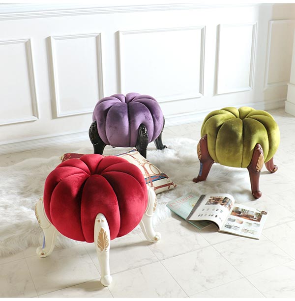 パンプキンスツール スツール パープル　紫　椅子 イス チェア 猫脚 パンプキンスツール スツール パープル 紫 椅子 イス チェア 猫