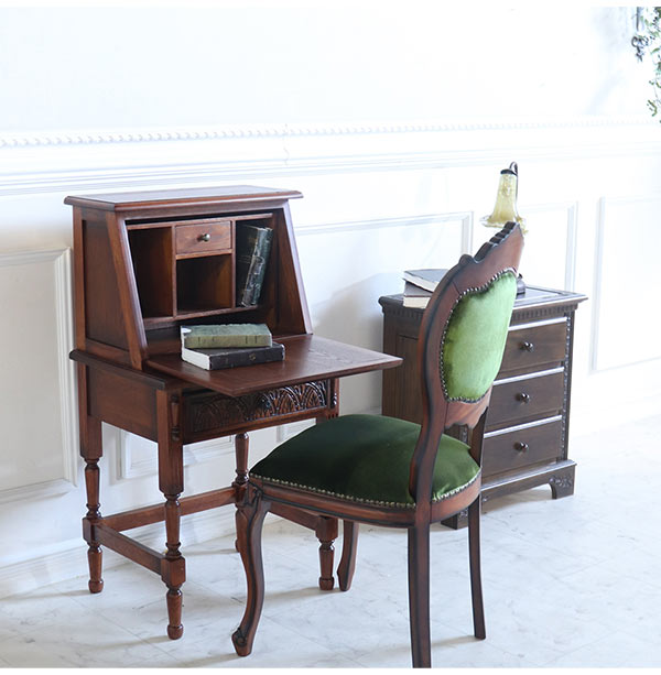 アンティーク/WOOD SONG/ライティングビューロー/書斎机/インテリア  