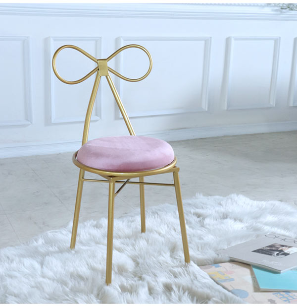 おしゃれで可愛いリボンチェア ピンク アイアンチェア｜おしゃれな海外