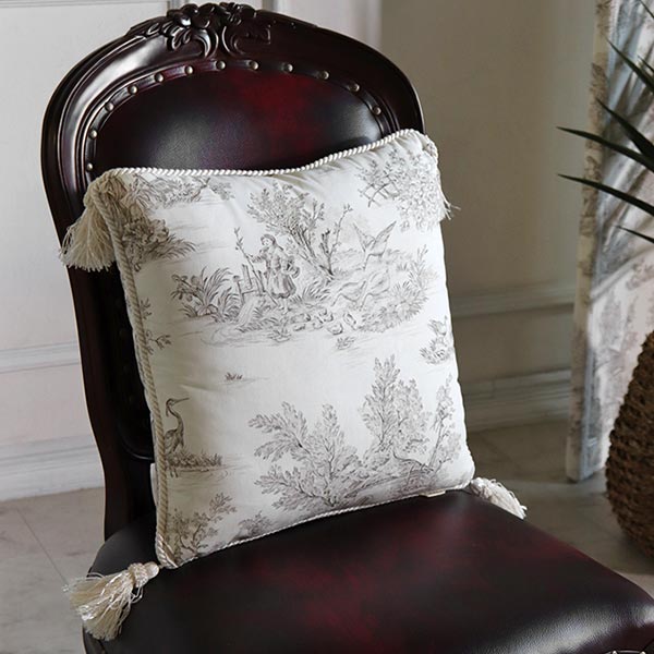 ジェニファーテイラー,クッション,大柄,トワルドジュイ