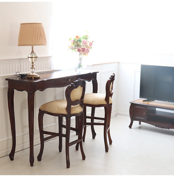 カウンターチェア,ハイチェア,アンティーク,ブラウン,ヨーロピアン