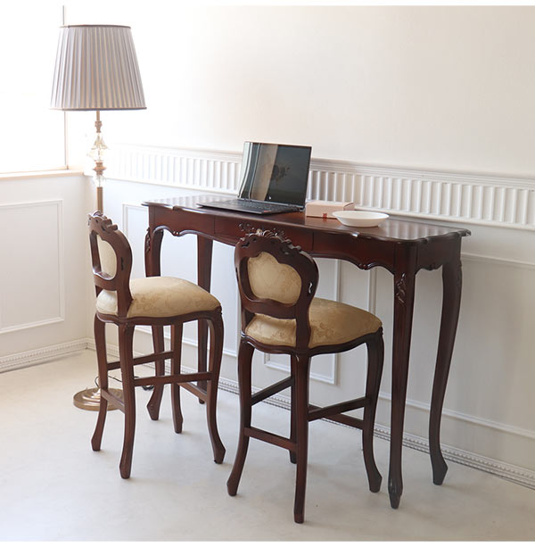 カウンターチェア,ハイチェア,アンティーク,ブラウン,ヨーロピアン