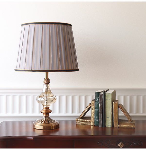 ロココクラシック アンティーク風 テーブルランプ パープルブルー  