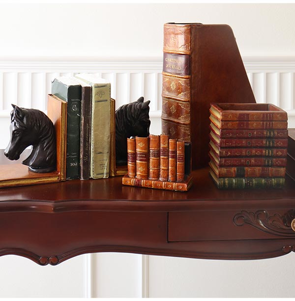 イギリス製 アンティーク風 ブック型リモコンホルダー｜おしゃれ