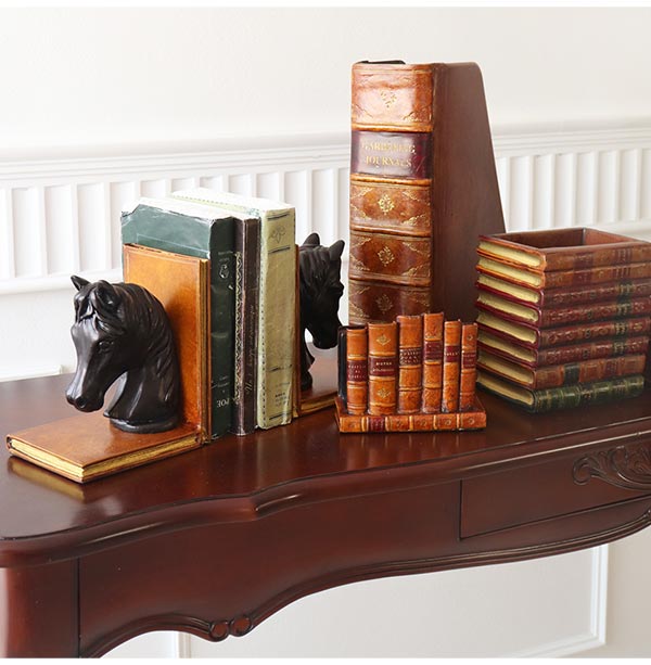 イギリス製 アンティーク風 ブック型リモコンホルダー｜おしゃれ