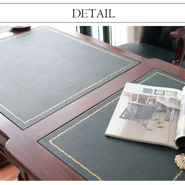 デスク 机 おしゃれ 収納 アンティーク調 プレジデントデスク エグゼクティブデスク 社長デスク 180cm ブラウン-12