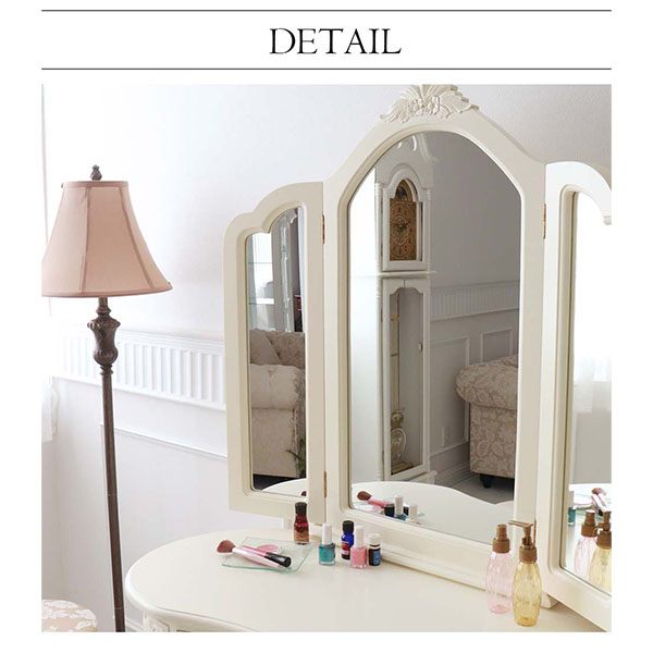おしゃれな輸入家具専門店 人気の三面鏡ドレッサー