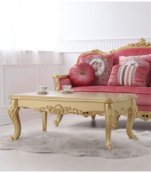 イタリア リビングテーブル ゴールド 金 84cm 完成品 猫脚 イタリア リビングテーブル ゴールド 84cm ローテーブル 猫脚