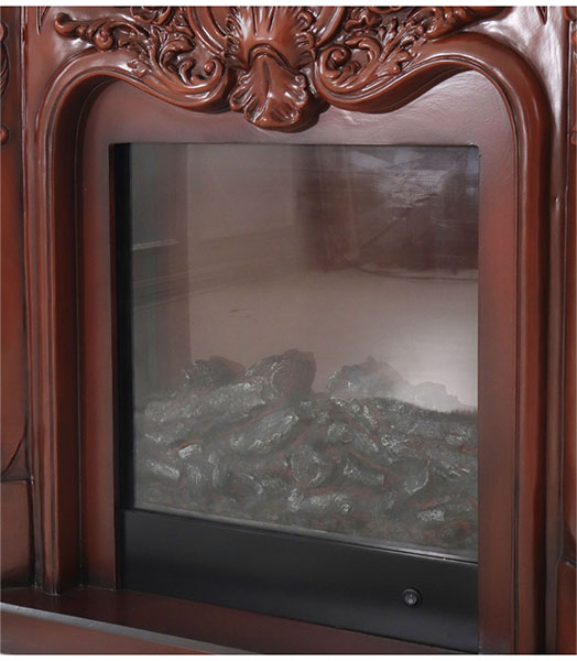 アンティーク調 マントルピース（フェイクファイヤー付）ホワイト 暖炉 100cm 開梱設置付き-9