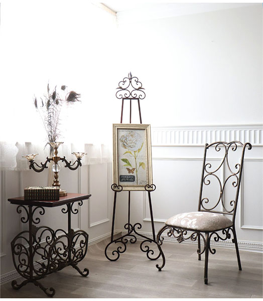 イーゼルスタンド アイアン アンティーク調 絵画 ウェルカムボード  