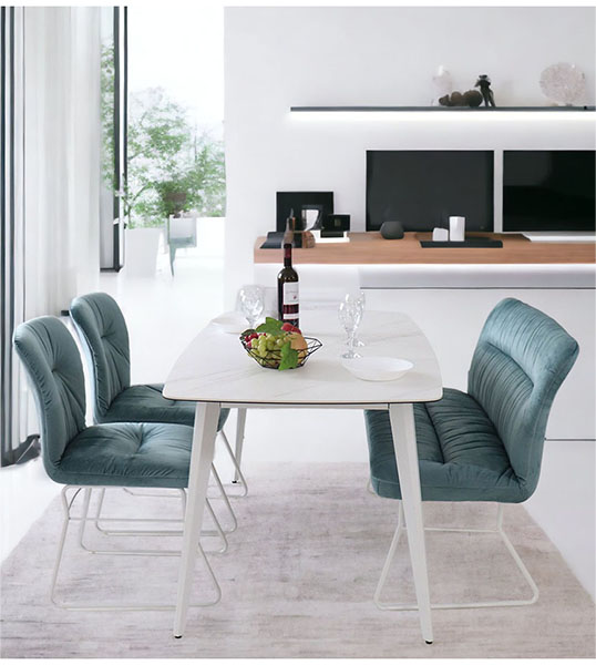 大理石柄 セラミック製 ダイニングテーブル 単品 150cm おしゃれ 食卓  