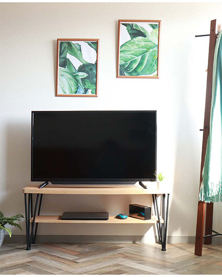 スタイリッシュでおしゃれなロータイプの棚としても使えるっテレビ台 テレビラック 幅105cm 奥行30cm-1