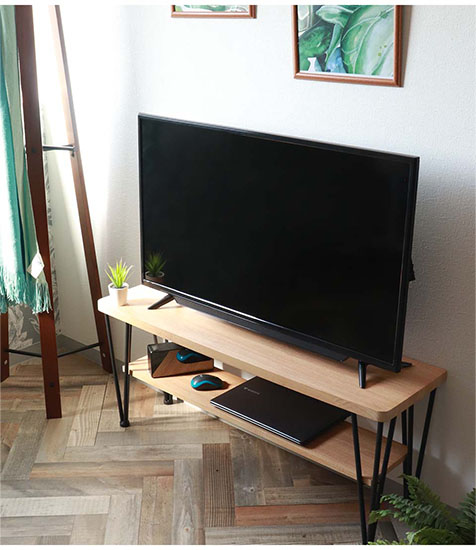 スタイリッシュでおしゃれなロータイプの棚としても使えるっテレビ台 テレビラック 幅105cm 奥行30cm-5