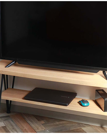 スタイリッシュでおしゃれなロータイプの棚としても使えるっテレビ台 テレビラック 幅105cm 奥行30cm-7