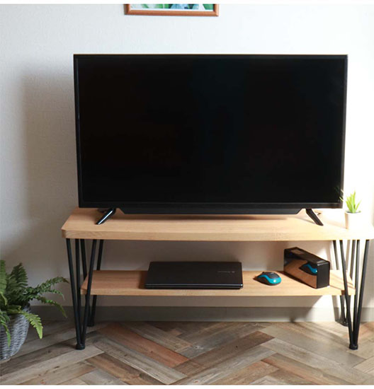 スタイリッシュでおしゃれなロータイプの棚としても使えるっテレビ台 テレビラック 幅105cm 奥行30cm-9