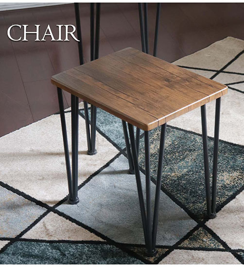 一人暮らしに最適なコンパクトでおしゃれなダイニングテーブルセット 3点セット ダイニングセットダークブラウン-3