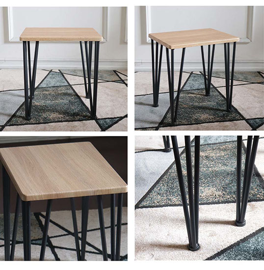 一人暮らしに最適なコンパクトなダイニングテーブルセット 3点セット ダイニングセット おしゃれ 北欧 ライトブラウン-4