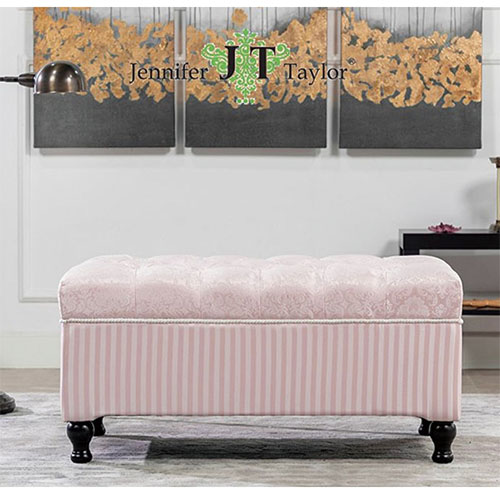 ジェニファーテイラー 収納付きベンチ おしゃれ Haruno（ハルノ） ピンク-1