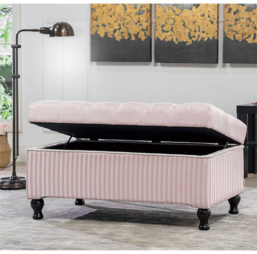 ジェニファーテイラー 収納付きベンチ おしゃれ Haruno（ハルノ） ピンク-4