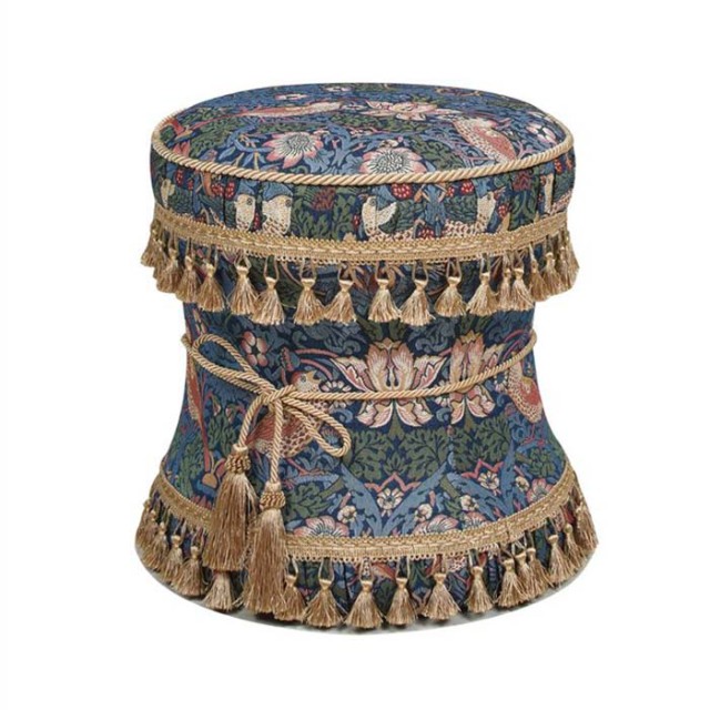 ジェニファーテイラー 丸型スツール 椅子 イス イチゴ 泥棒 いちご ウィリアムモリス 送料無料-2