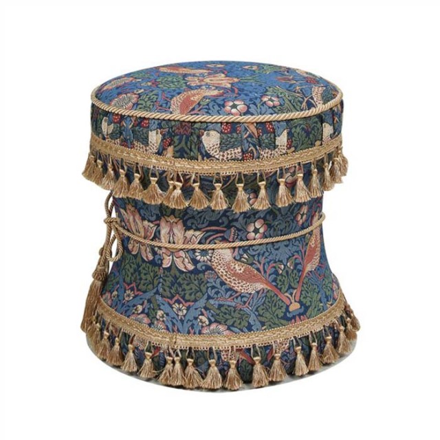 ジェニファーテイラー 丸型スツール 椅子 イス イチゴ 泥棒 いちご ウィリアムモリス 送料無料-3