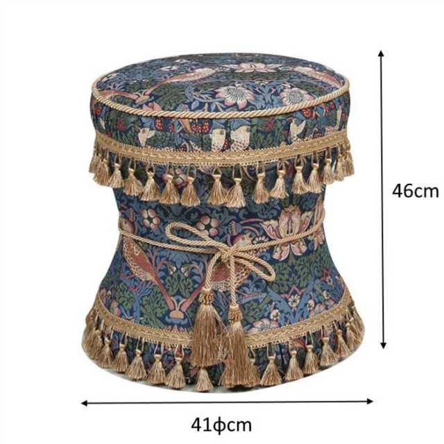 ジェニファーテイラー 丸型スツール 椅子 イス イチゴ 泥棒 いちご ウィリアムモリス 送料無料-9