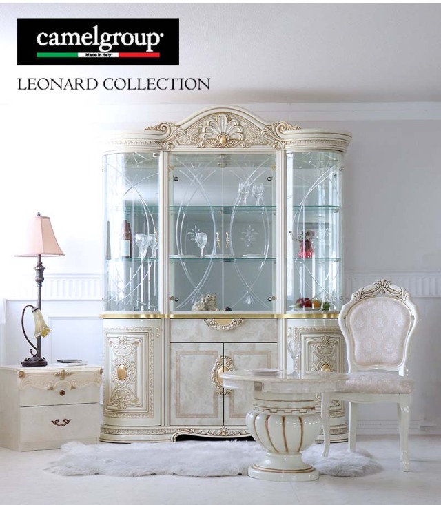 イタリア製 高級イタリア家具 レオナルドシリーズの3引出のワイドチェスト 125cm-14