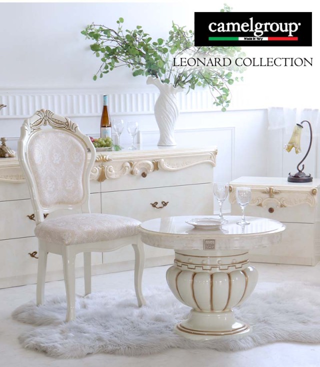 高級イタリア家具 レオナルド(REONARD) ドレッサーセット(スツール付き  