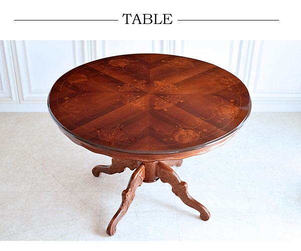 象嵌細工 in Italy ダイニングテ… 象嵌ラウ 