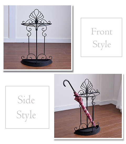 クラシックで優雅な傘立て。壁に添うデザインでスッキリと華やかな玄関を演出。-8