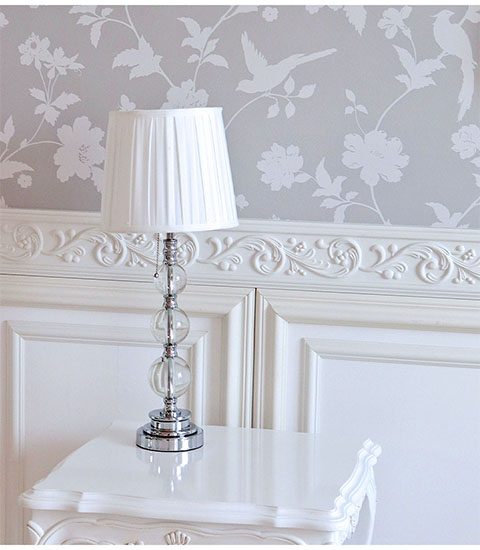 高級アンティークテーブルランプ。 おしゃれで可愛い姫系。クラシックな卓上ランプ。-9