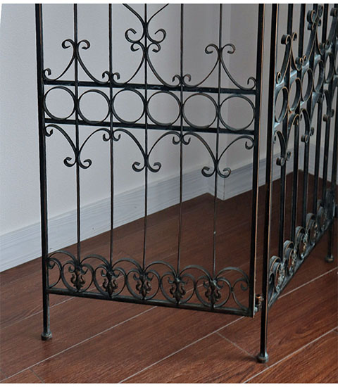 アイアン製 アンティーク調 3連パーティション スクリーン 衝立｜Y  