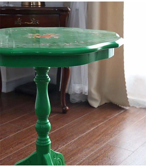イタリア製のおしゃれなコーテーブル（サイドテーブル）の通販ショップ グリーンの象嵌テーブルはヨーロピアンインテリアに最適。-8