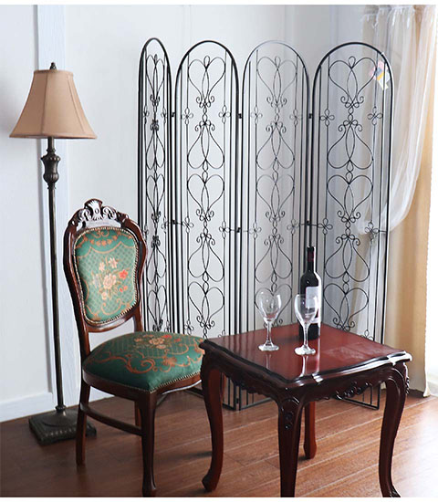 ハートがかわいい アイアン製パーテーション輸入家具の通販ショップ-3