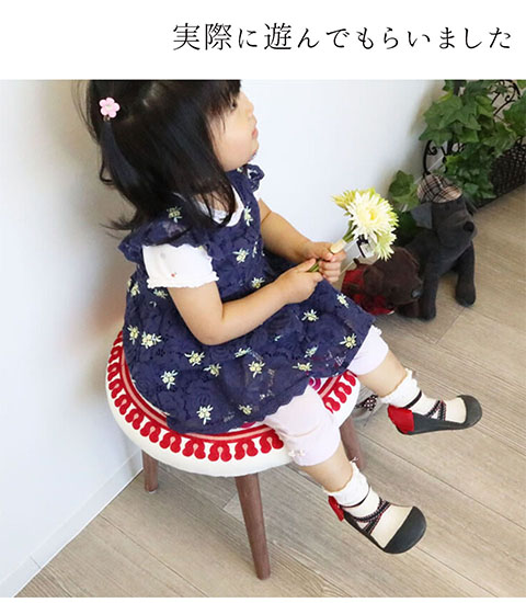 ヴィンテージ スツール　ローズ柄 ヴィンテージ スツール　ローズ柄