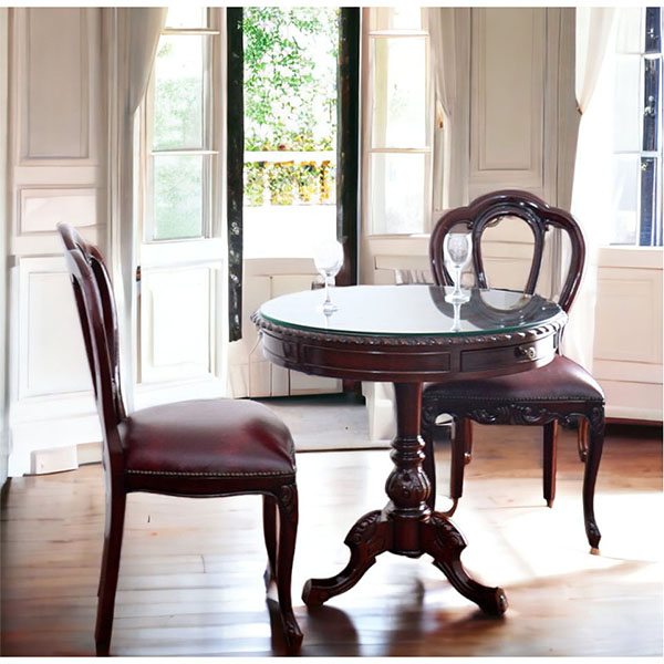 マホガニー材 ベネシア ダイニングテーブル3点セット｜Y-KAGU(輸入家具  