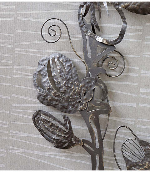 壁面をおしゃれに演出 ウォールアート オリエンタルフラワー｜Y-KAGU