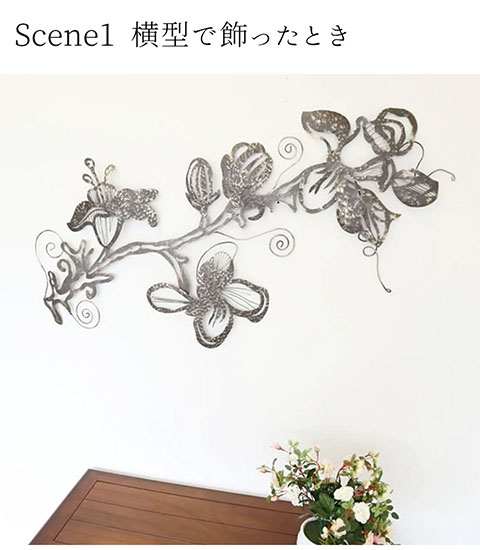 アイアン製 おしゃれな壁掛花のモチーフ シャビー 輸入家具の通販-10